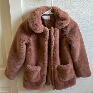H&M Girls Faux Fur Coat